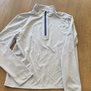 Light Blue Quarter-Zip Pullover